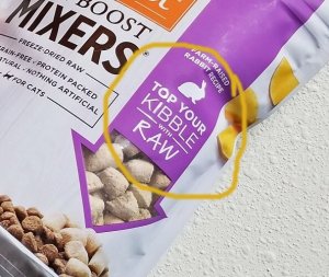 top your kibble with raw