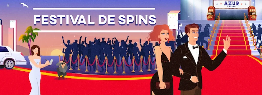 Profitez du chic de la French Riviera sur Azur Casino avec le Festival des Spins