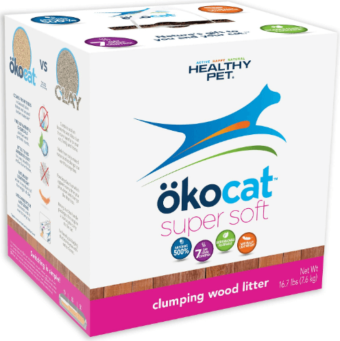 okocat super soft best cat litter for sensitive paws