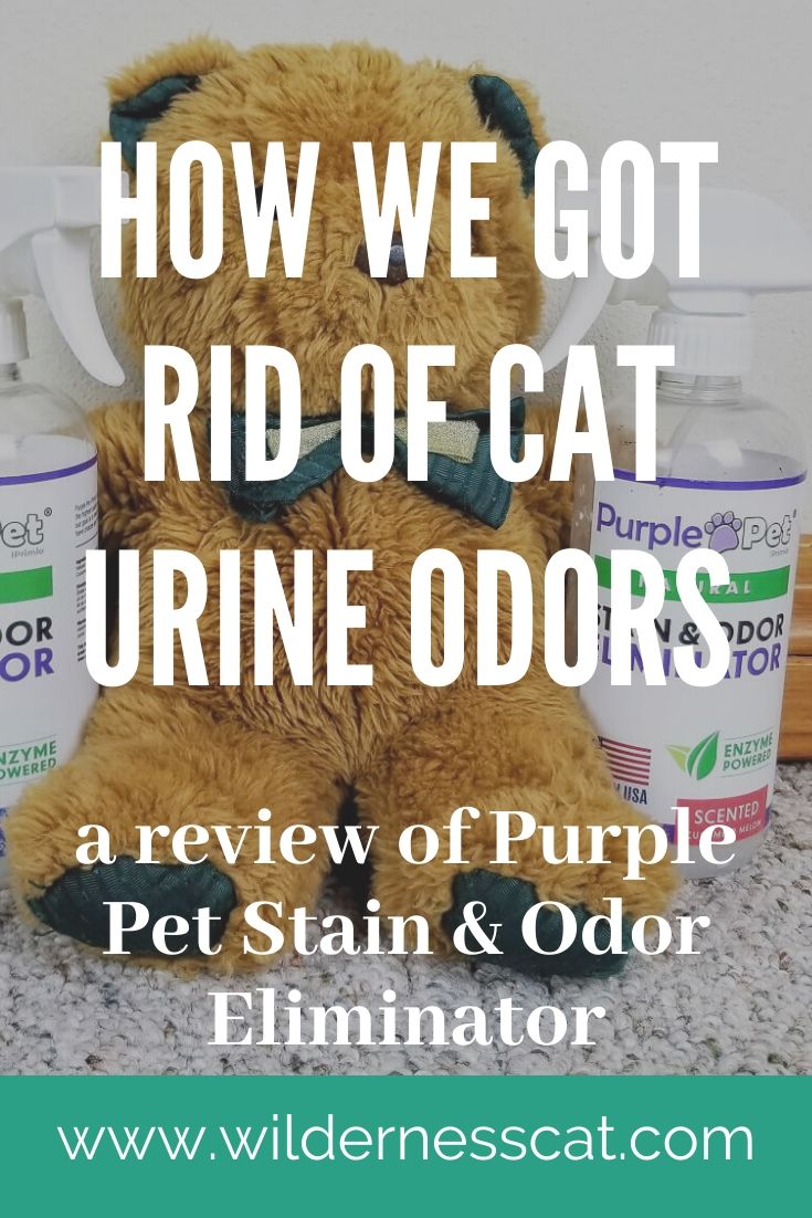 purple pet stain and odor remover pin