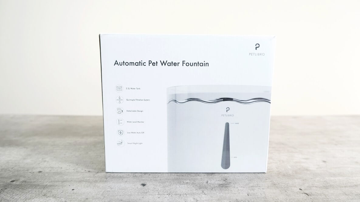 PetLibro fountain for cats boxed